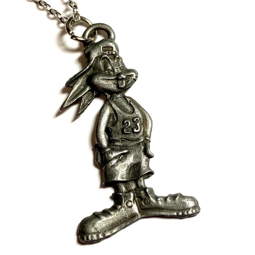 Vintage Bugs Bunny Necklace 20" Looney Tunes Warner Bros Cartoon